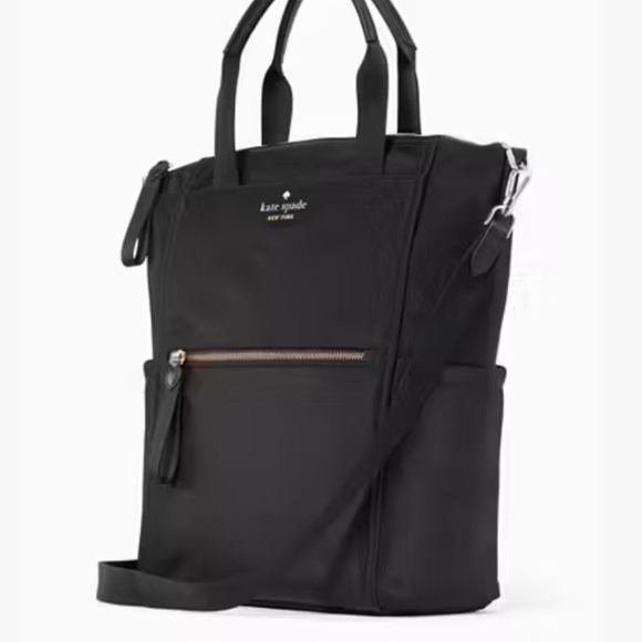 Kate Spade Chelsea Large Convertible Backpack Black - Picture 9 of 9